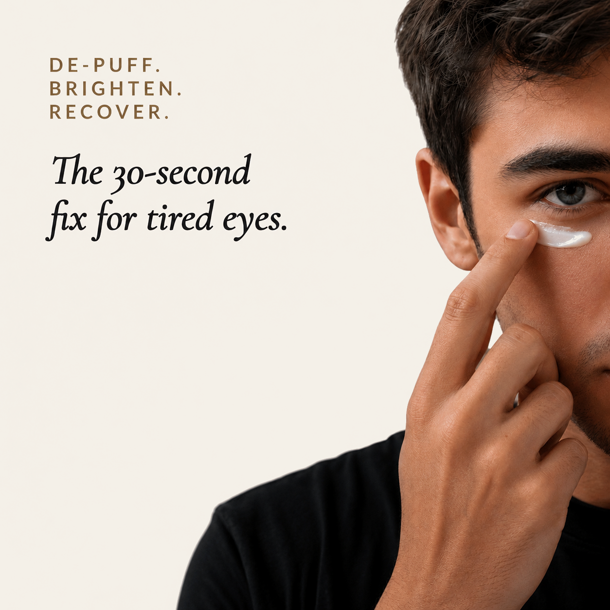 Under Eye Gel Cream for Men with Niacinamide & Pro-Retinol
